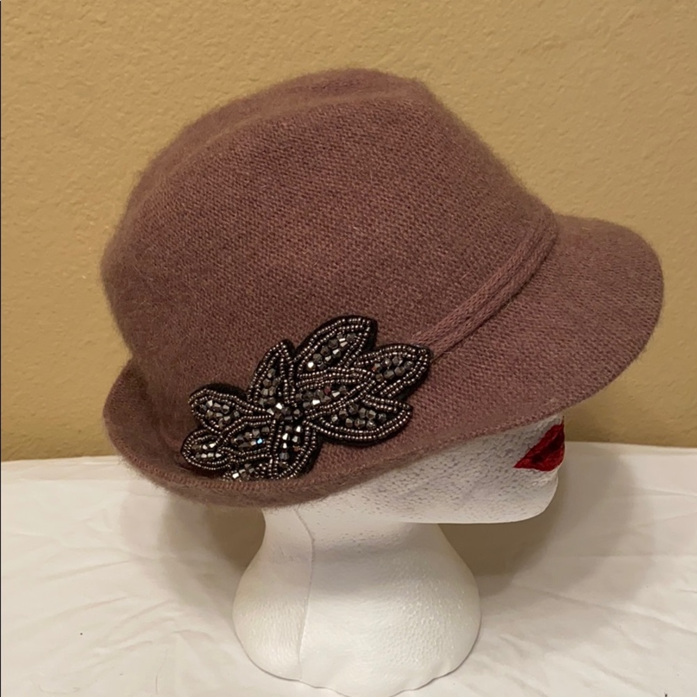 Something special angora wool embellished hat